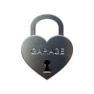 Silver heart lock.